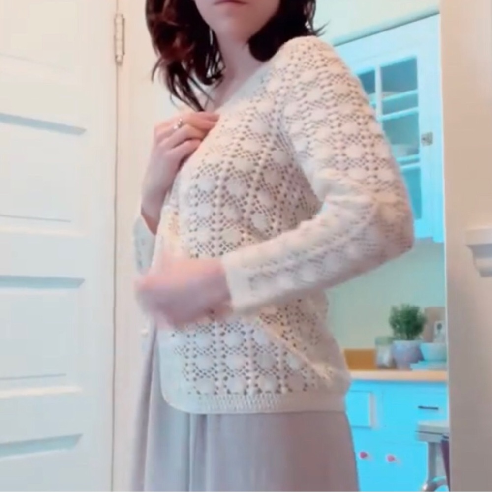 Vintage seashell knit sweater - Picture 6 of 7